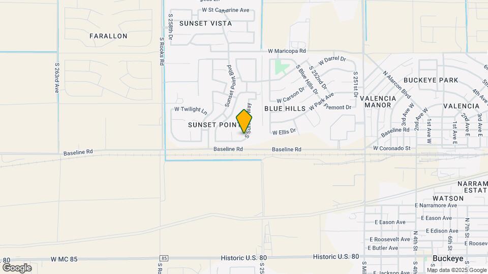 7504 S Sunrise Way Map and Location Details