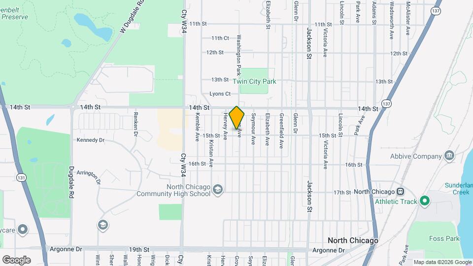 1498 Grove Ave Map and Location Details