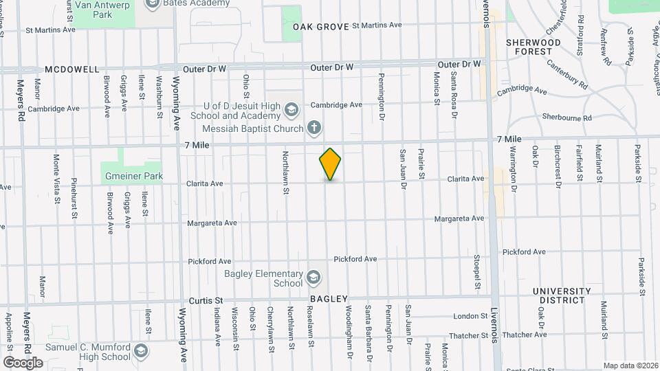 18714 Greenlawn St Map and Location Details