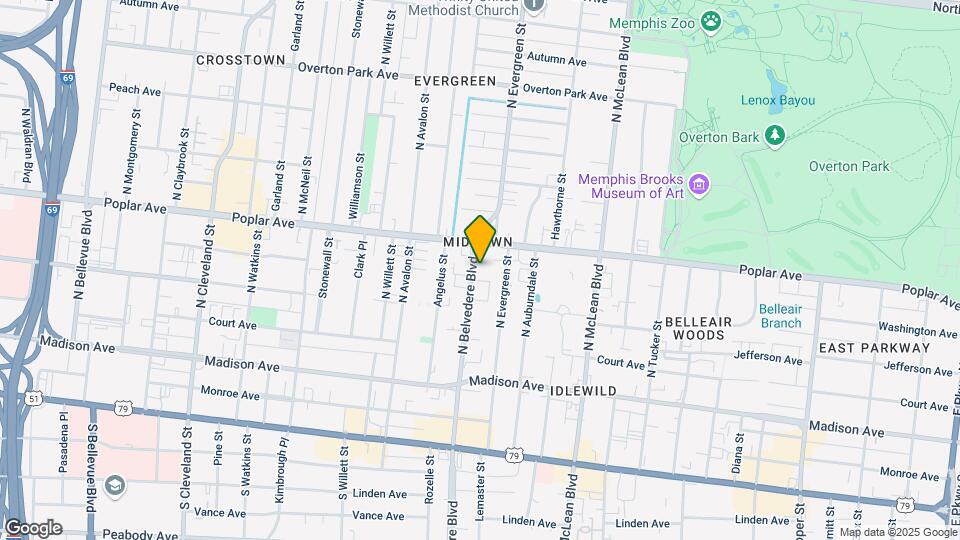 154 Belvedere Blvd Map and Location Details