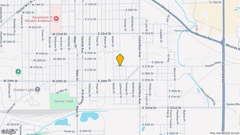 703 E 27th St Map and Location Details