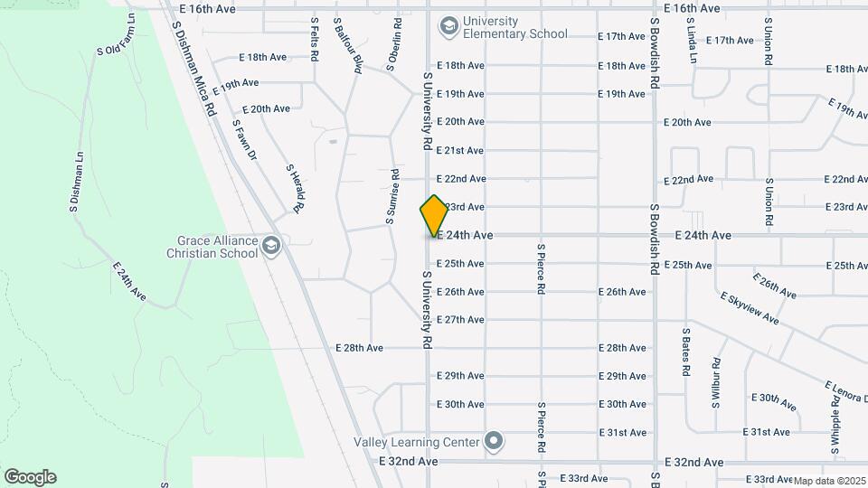2407 S University Rd Map and Location Details