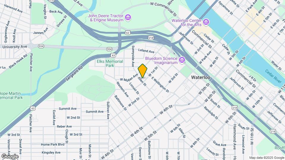 832 W 1st St, Unit 832 1/2 W Map and Location Details