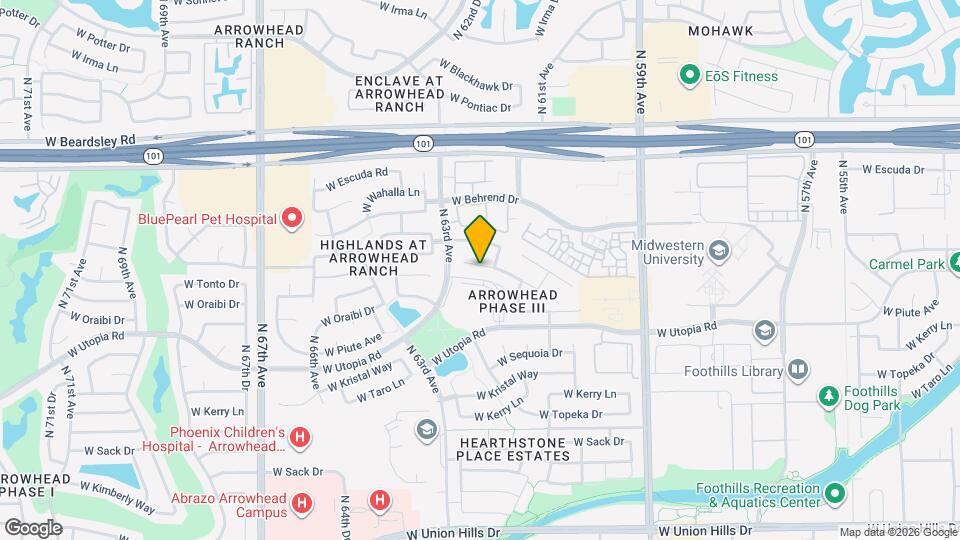 6211 W Wickieup Ln Map and Location Details