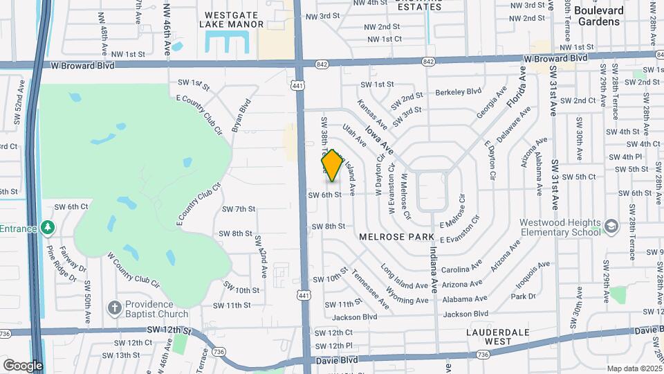 550 SW 38th Terrace Map and Location Details