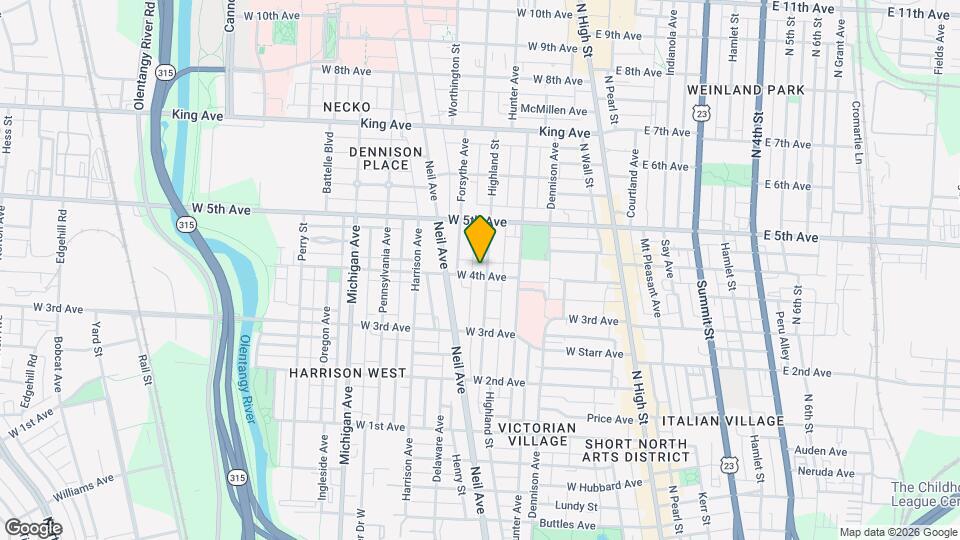 1177 Highland St Map and Location Details