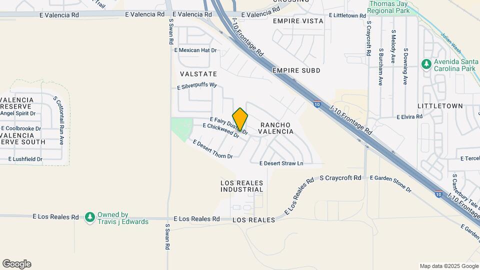 4983 E Chickweed Dr Map and Location Details