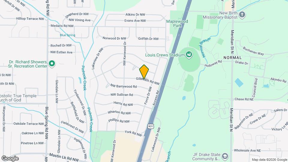 2107 Gilbreath Rd NW Map and Location Details