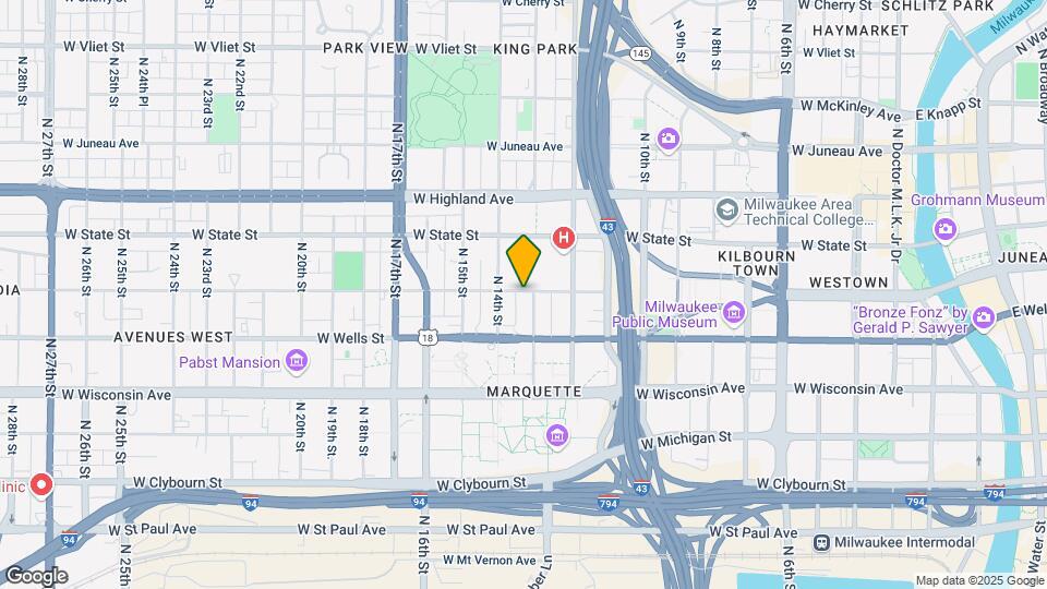 1303-1309 W Kilbourn Ave Mapa y Detalles de la Ubicación