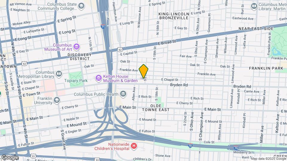 171 S 17th St Map and Location Details