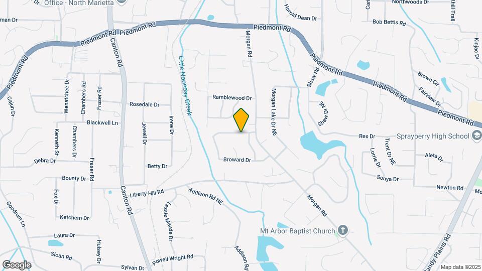 1194 Broward Dr Map and Location Details
