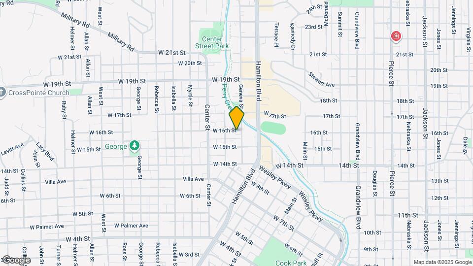 406 W 16th St Map and Location Details