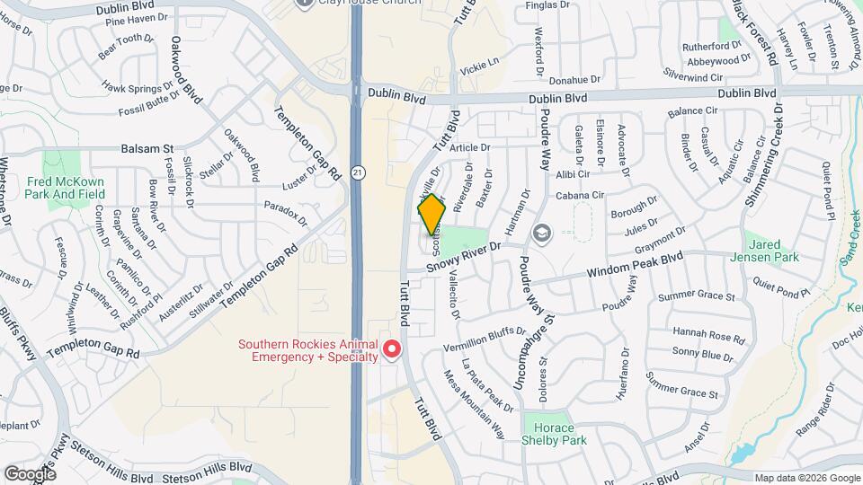 6124 Scottsbluff Dr Map and Location Details