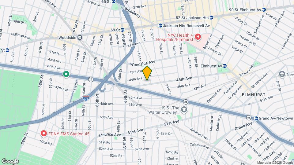 70-51 45th Ave Map and Location Details