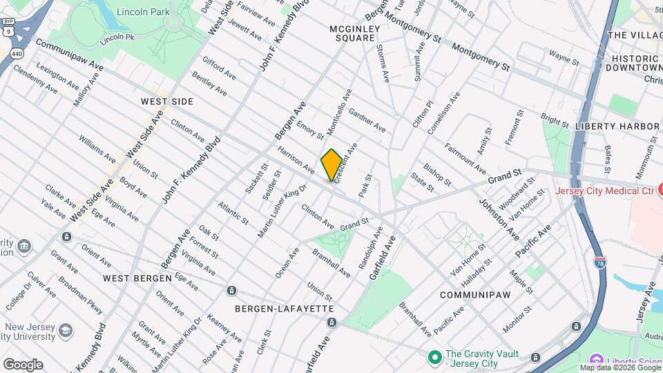 558 Communipaw Ave Map and Location Details