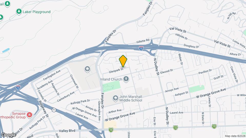 1730 Glenpark St Mapa y Detalles de la Ubicación