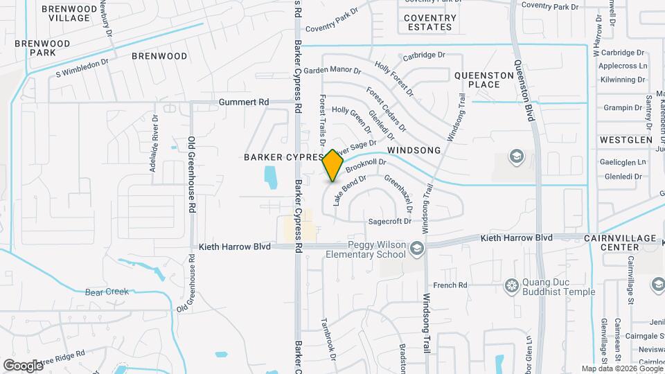 18203 Brooknoll Dr Map and Location Details