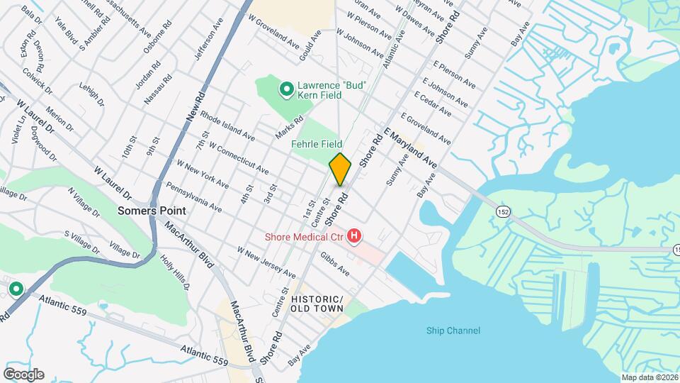 615 Shore Rd Map and Location Details