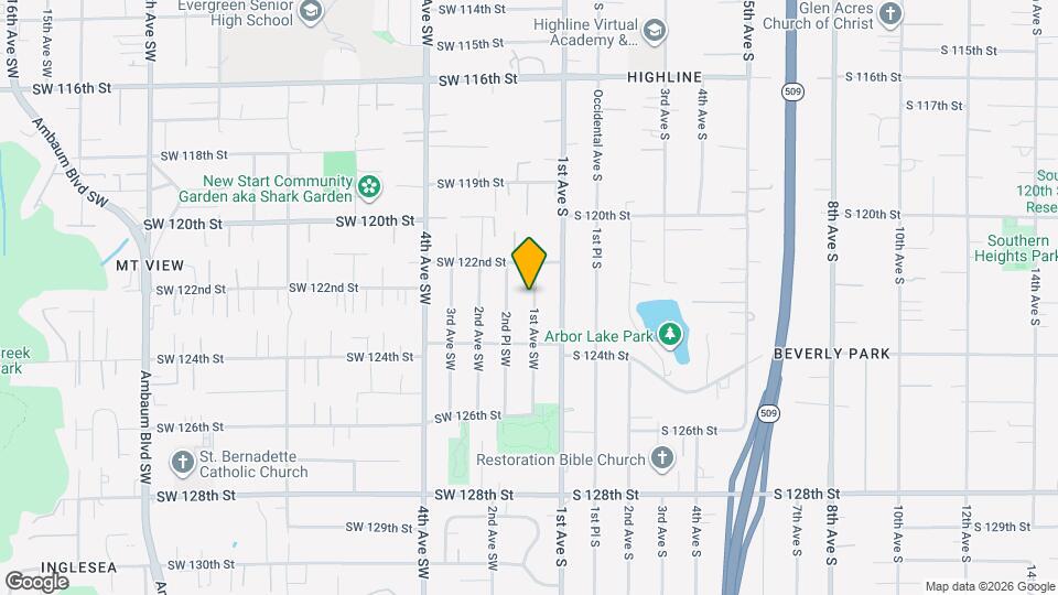 12231 1st Ave SW Map and Location Details