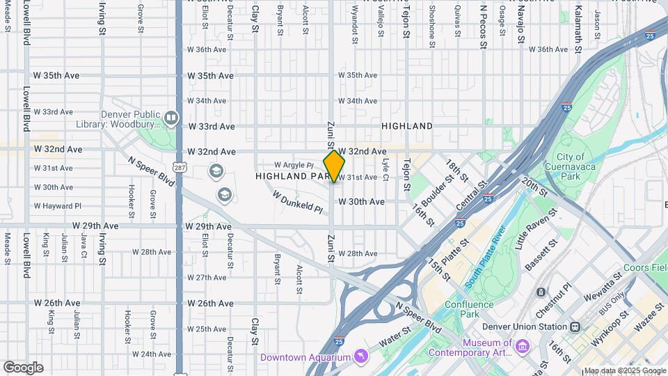 3024-3024 Zuni St Map and Location Details