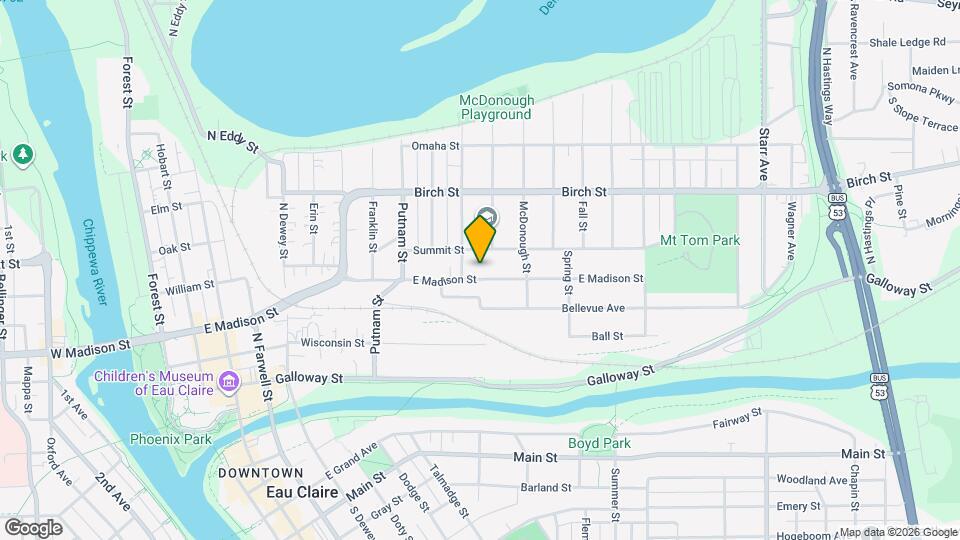 1138 E Madison St, Unit 1138 Map and Location Details