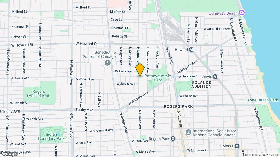 7357 N Damen Ave Mapa y Detalles de la Ubicación