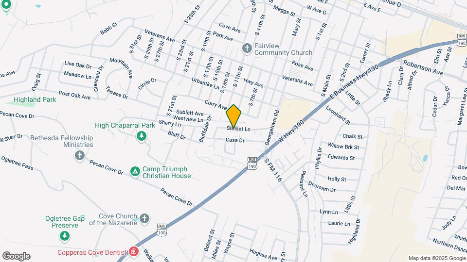 505 Sunset Ln Map and Location Details
