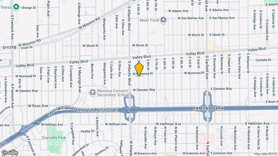 1610 S 9th St Map and Location Details