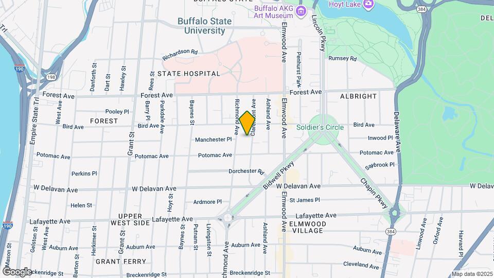 104 Claremont Ave Map and Location Details