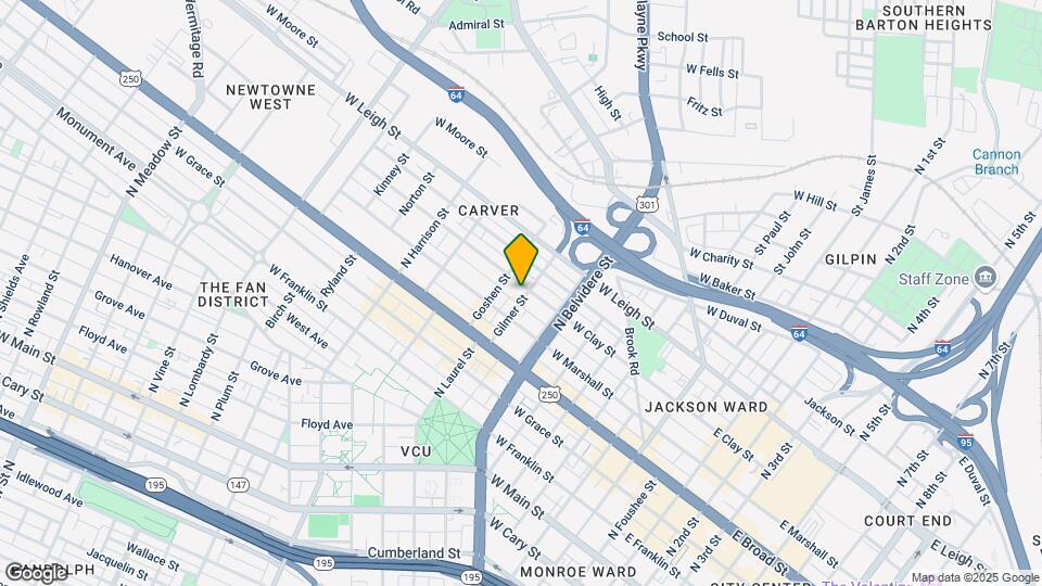 803 W Clay St Map and Location Details