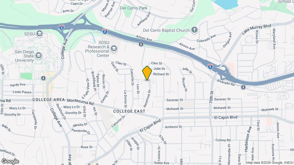 5330 Reservoir Dr Map and Location Details