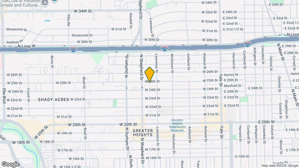 618 W 25th St Map and Location Details