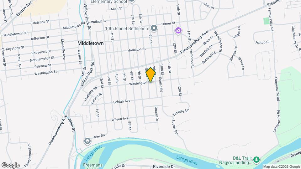 3638 Washington St Map and Location Details