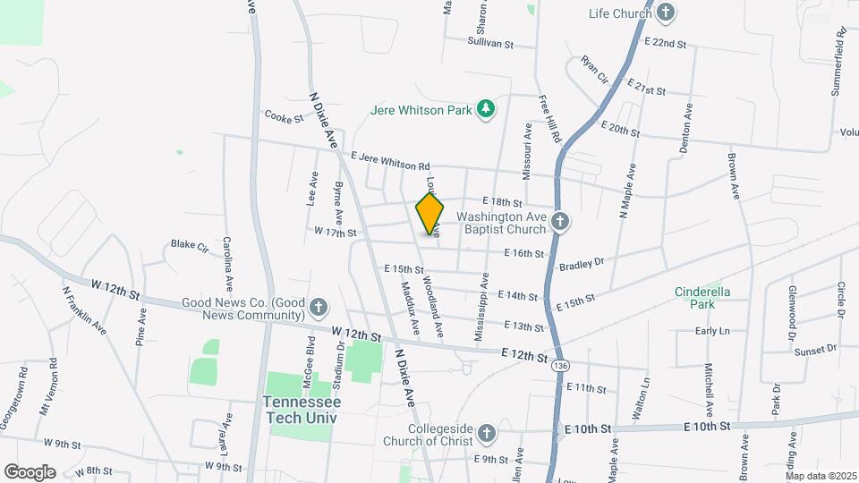 166 E 16th St Mapa y Detalles de la Ubicación