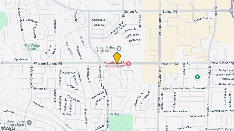1575 W Warm Springs Rd Mapa y Detalles de la Ubicación