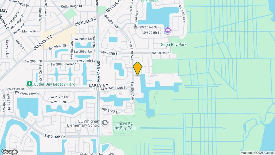 21121 SW 85th Ave, Unit The Cove at Cutler Bay Map and Location Details