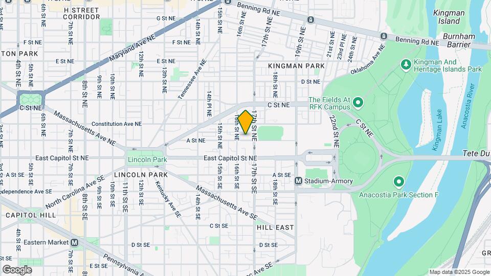 1618 A St NE Mapa y Detalles de la Ubicación