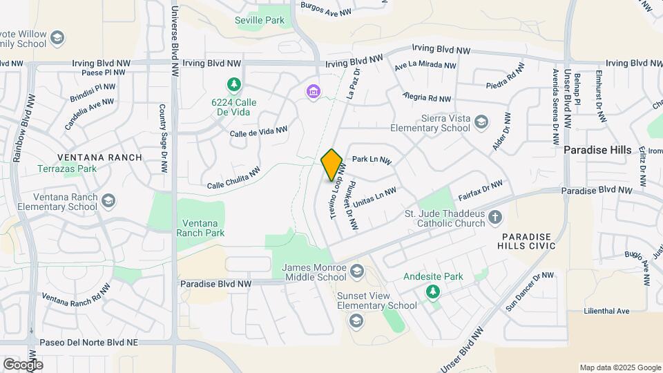 10105 Trevino Loop NW Map and Location Details