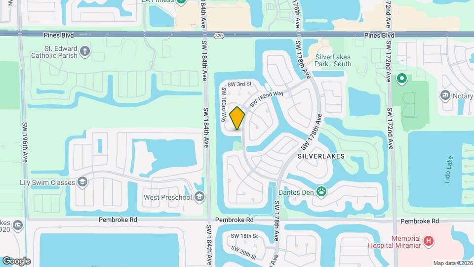 18200 SW 6th St Map and Location Details