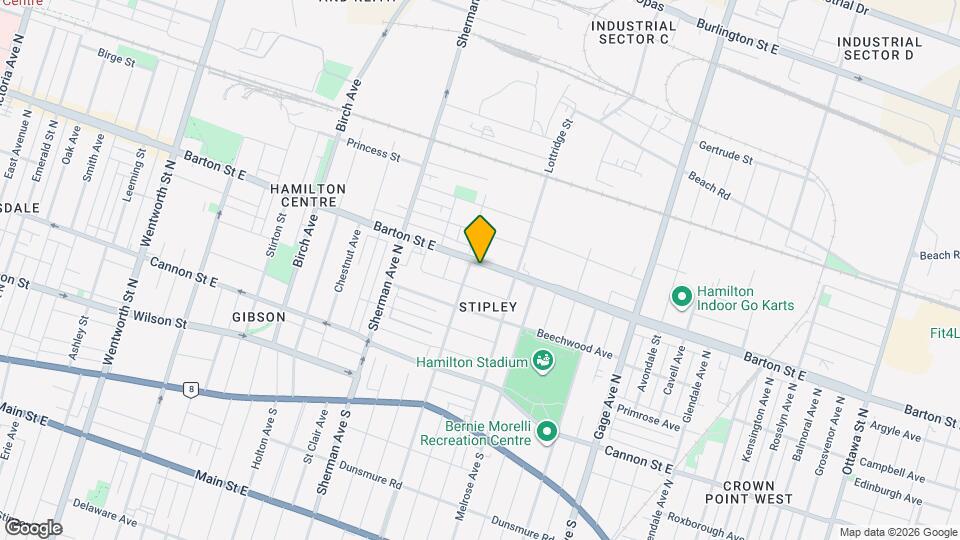 748 Barton St E Map and Location Details