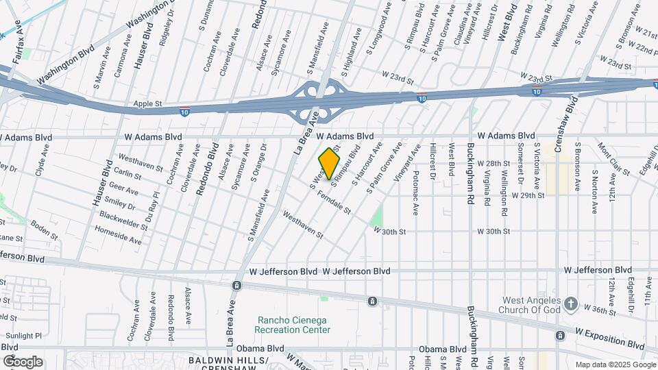 2741 S Rimpau Blvd Map and Location Details