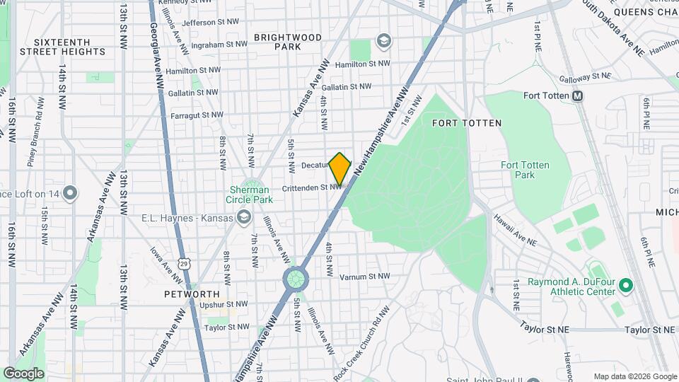 4630 New Hampshire Ave NW, Unit Unit 1 Map and Location Details