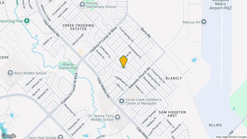 2307 Stillwater Dr Mapa y Detalles de la Ubicación