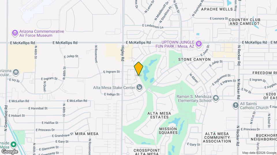 1739 N Sinova Map and Location Details