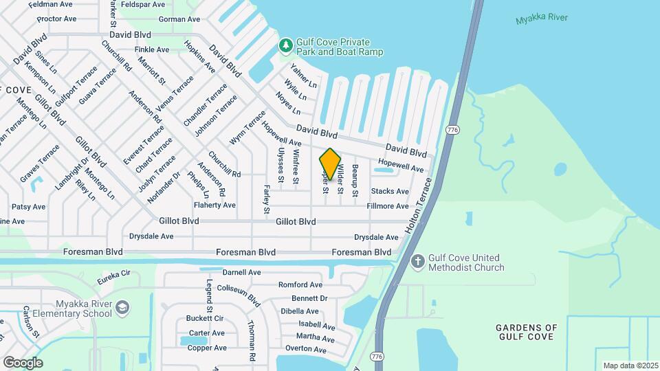5392 Kasper St Map and Location Details