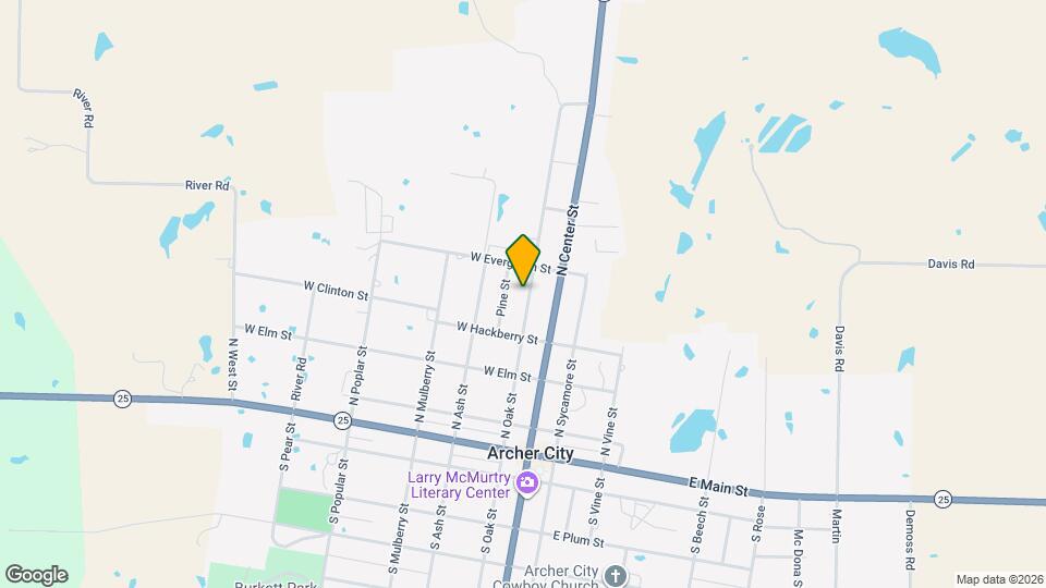 415 N Oak St Map and Location Details