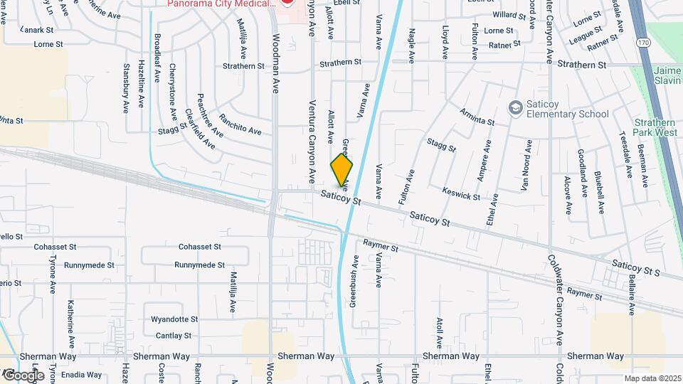 13505 Saticoy St Map and Location Details