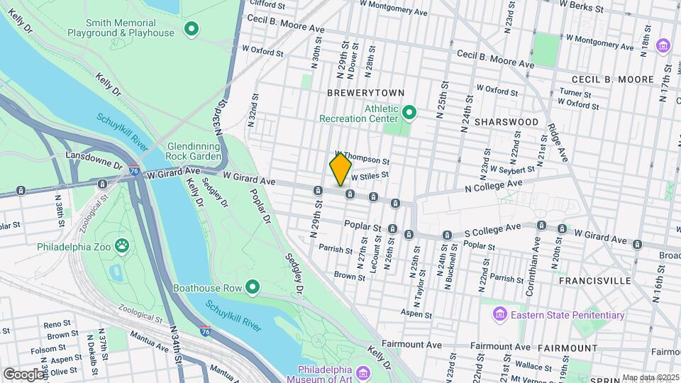 2811 W Girard Ave Map and Location Details