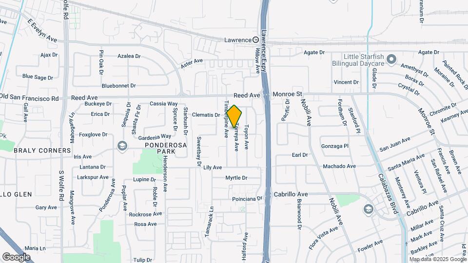 691 Torreya Ave Map and Location Details