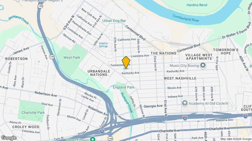 5516 Kentucky Ave Map and Location Details